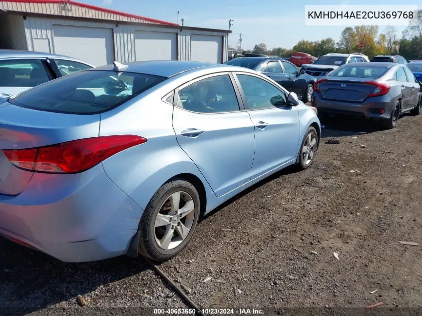 KMHDH4AE2CU369768 2012 Hyundai Elantra Gls (Ulsan Plant)