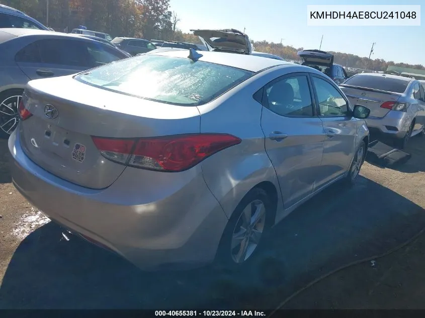 2012 Hyundai Elantra Gls (Ulsan Plant) VIN: KMHDH4AE8CU241048 Lot: 40655381