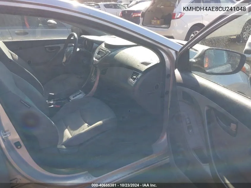 KMHDH4AE8CU241048 2012 Hyundai Elantra Gls (Ulsan Plant)