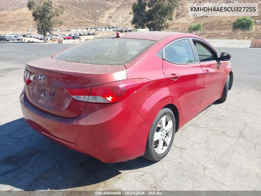 KMHDH4AE5CU327255 2012 Hyundai Elantra Gls (Ulsan Plant)