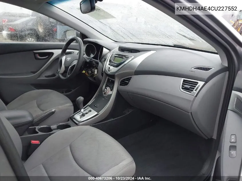 KMHDH4AE4CU227552 2012 Hyundai Elantra Gls (Ulsan Plant)