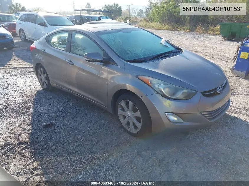 2012 Hyundai Elantra Limited VIN: 5NPDH4AE4CH101531 Lot: 40683465