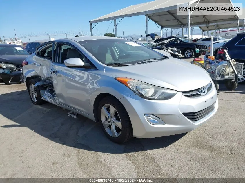 2012 Hyundai Elantra Gls (Ulsan Plant) VIN: KMHDH4AE2CU464623 Lot: 40696748