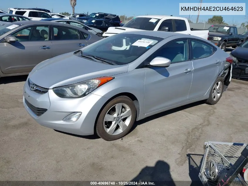 2012 Hyundai Elantra Gls (Ulsan Plant) VIN: KMHDH4AE2CU464623 Lot: 40696748