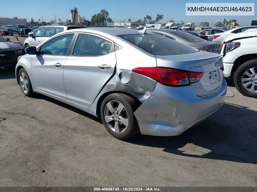 2012 Hyundai Elantra Gls (Ulsan Plant) VIN: KMHDH4AE2CU464623 Lot: 40696748