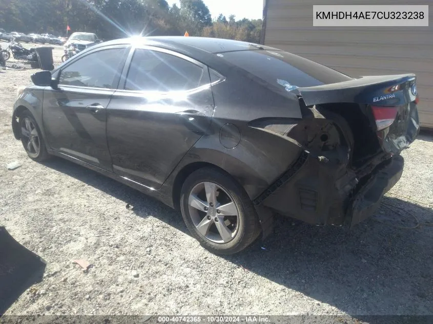 KMHDH4AE7CU323238 2012 Hyundai Elantra Gls (Ulsan Plant)