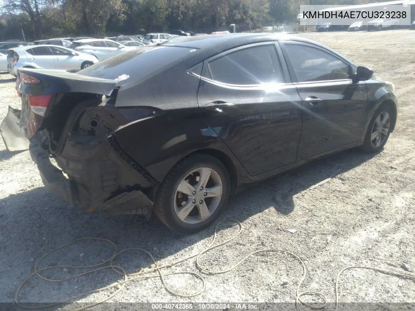 KMHDH4AE7CU323238 2012 Hyundai Elantra Gls (Ulsan Plant)