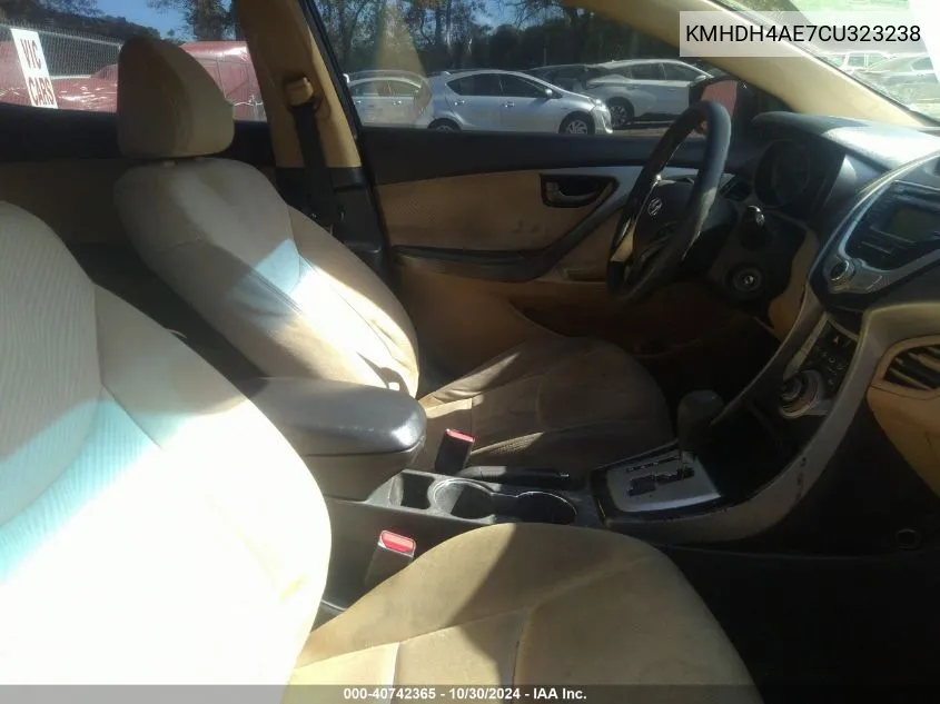 KMHDH4AE7CU323238 2012 Hyundai Elantra Gls (Ulsan Plant)