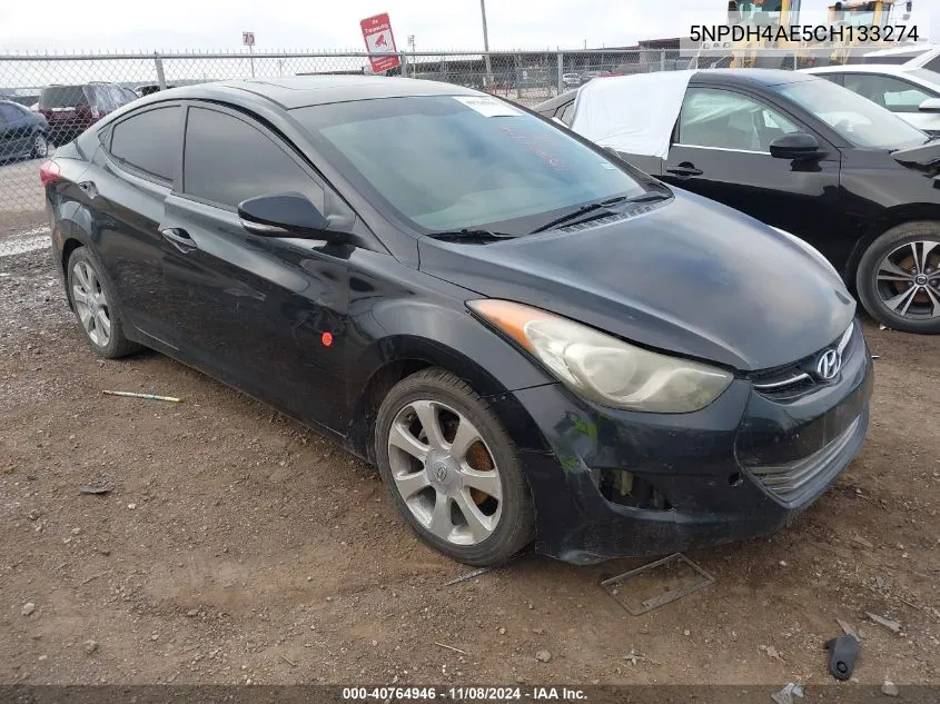 5NPDH4AE5CH133274 2012 Hyundai Elantra Limited