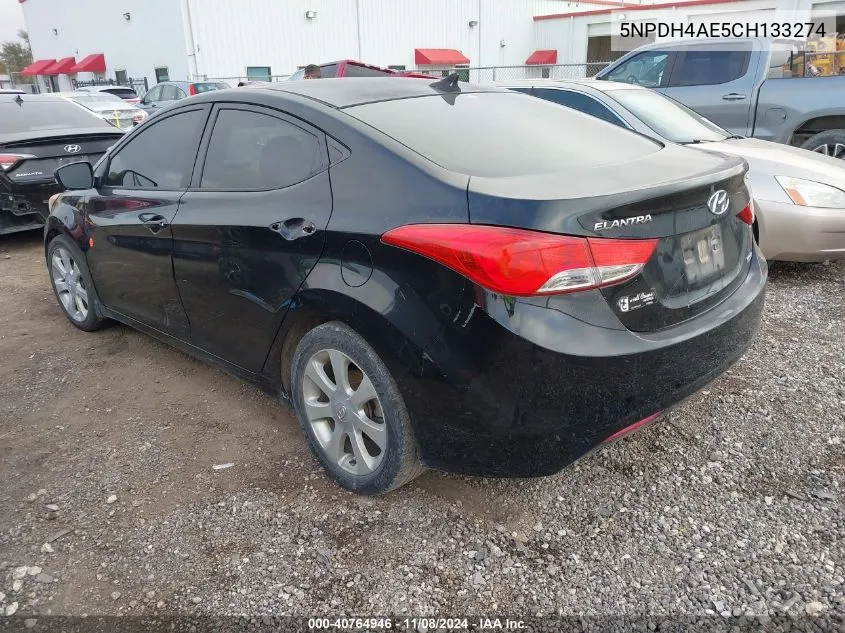 5NPDH4AE5CH133274 2012 Hyundai Elantra Limited