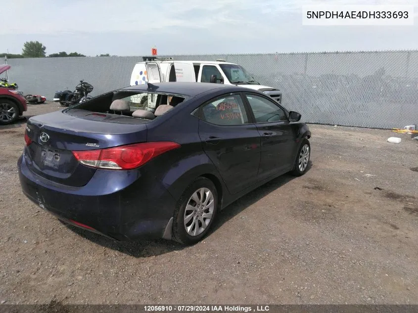 2013 Hyundai Elantra Gl VIN: 5NPDH4AE4DH333693 Lot: 12056910