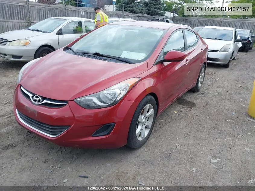 5NPDH4AE0DH407157 2013 Hyundai Elantra Gls/Limited