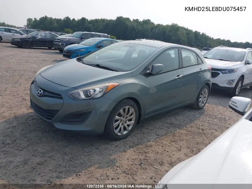 2013 Hyundai Elantra Gt Gl VIN: KMHD25LE8DU075457 Lot: 12072338