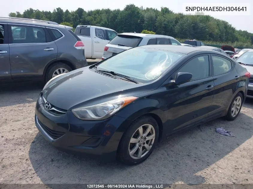 2013 Hyundai Elantra Gl VIN: 5NPDH4AE5DH304641 Lot: 12072545