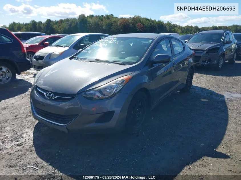 5NPDH4AE5DH206693 2013 Hyundai Elantra Gl