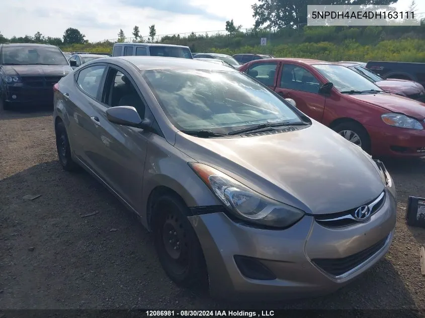 2013 Hyundai Elantra Gl VIN: 5NPDH4AE4DH163111 Lot: 12086981