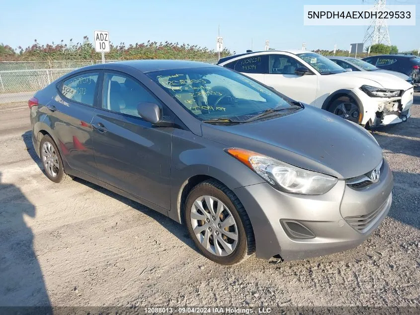 2013 Hyundai Elantra VIN: 5NPDH4AEXDH229533 Lot: 12088013