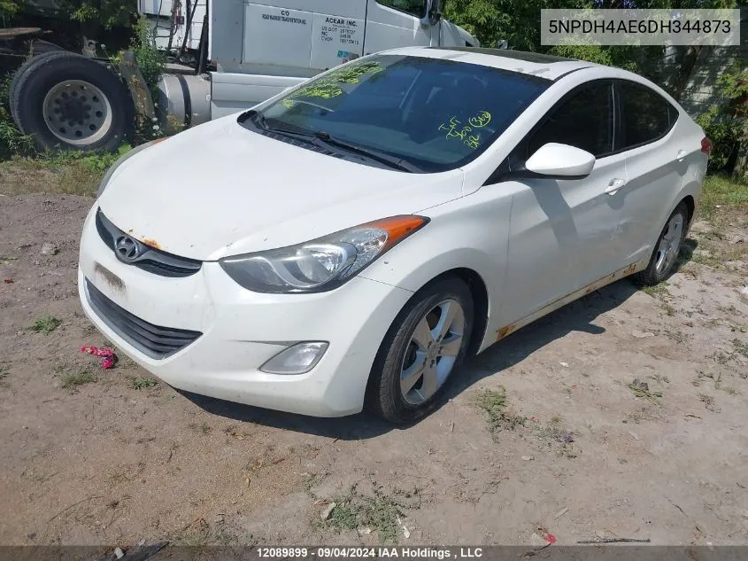 2013 Hyundai Elantra Gls/Limited VIN: 5NPDH4AE6DH344873 Lot: 12089899