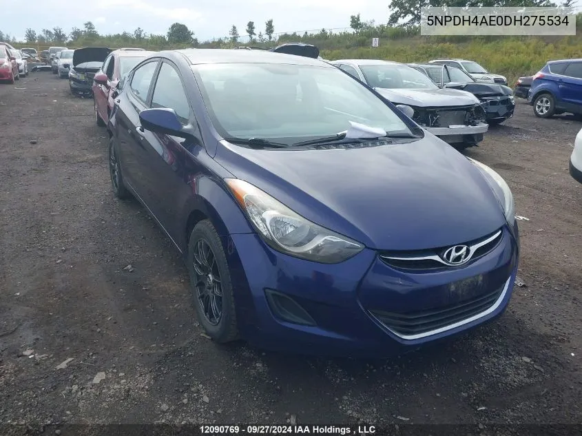 2013 Hyundai Elantra Gl VIN: 5NPDH4AE0DH275534 Lot: 12090769