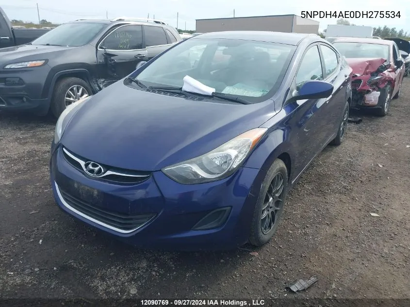 2013 Hyundai Elantra Gl VIN: 5NPDH4AE0DH275534 Lot: 12090769