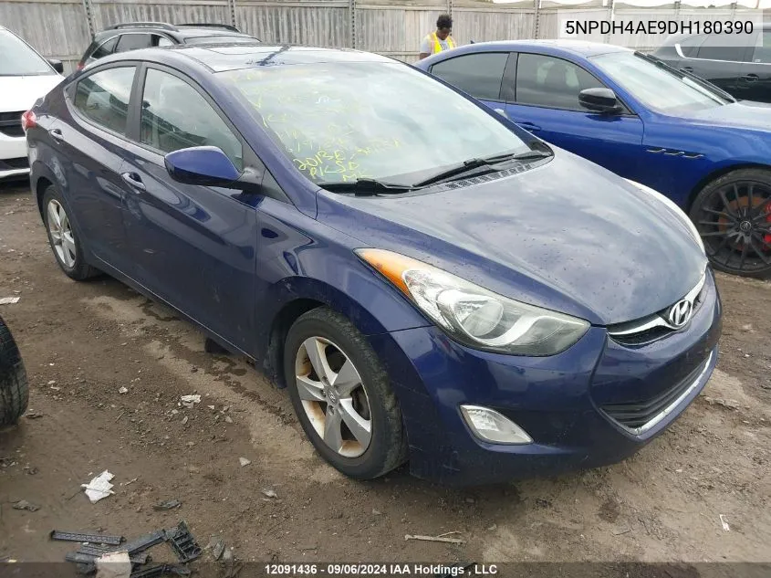 5NPDH4AE9DH180390 2013 Hyundai Elantra Gls