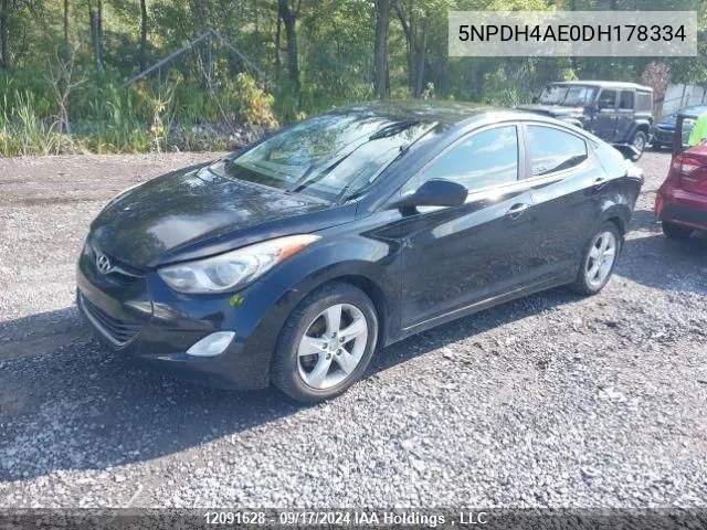 5NPDH4AE0DH178334 2013 Hyundai Elantra Gls/Limited