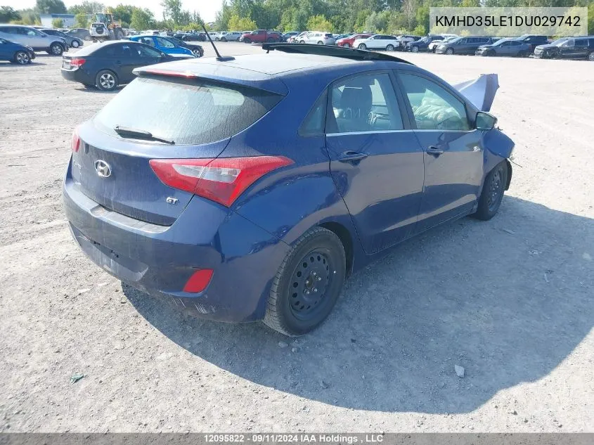 KMHD35LE1DU029742 2013 Hyundai Elantra Gt Se