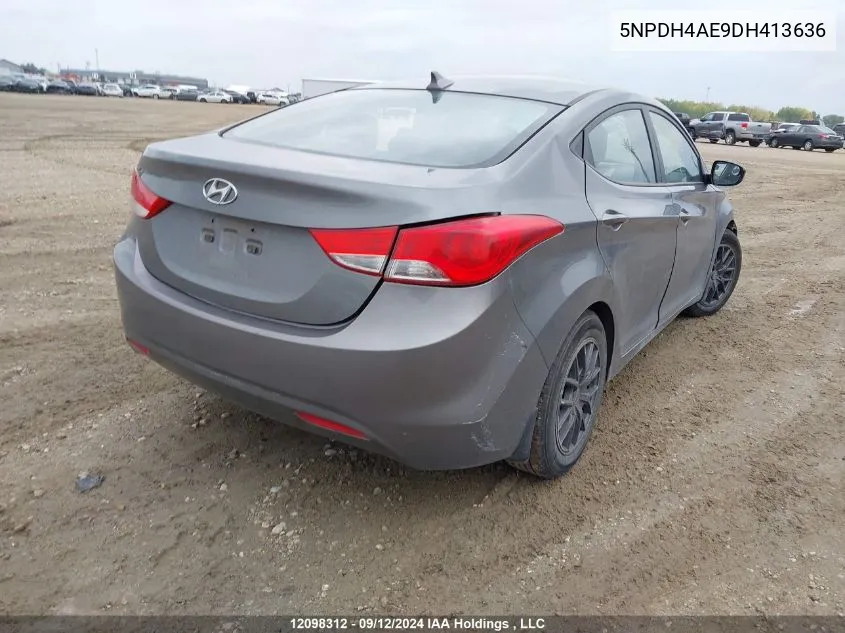 2013 Hyundai Elantra Gl VIN: 5NPDH4AE9DH413636 Lot: 12098312