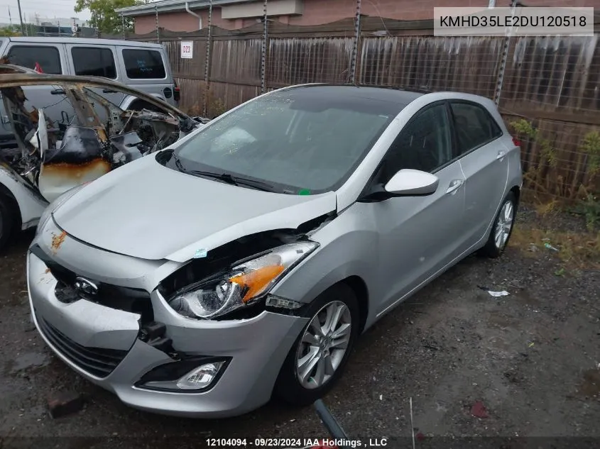 2013 Hyundai Elantra VIN: KMHD35LE2DU120518 Lot: 12104094