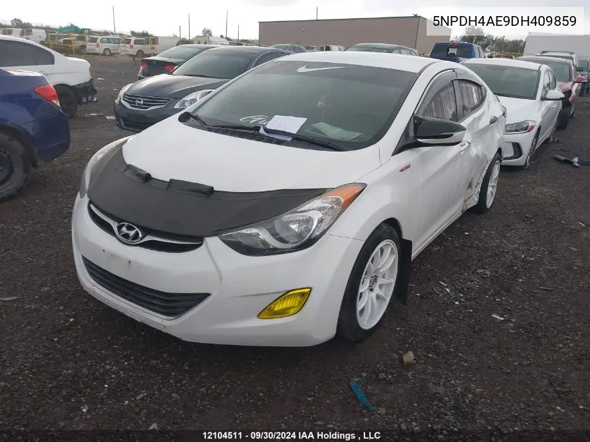 2013 Hyundai Elantra L VIN: 5NPDH4AE9DH409859 Lot: 12104511