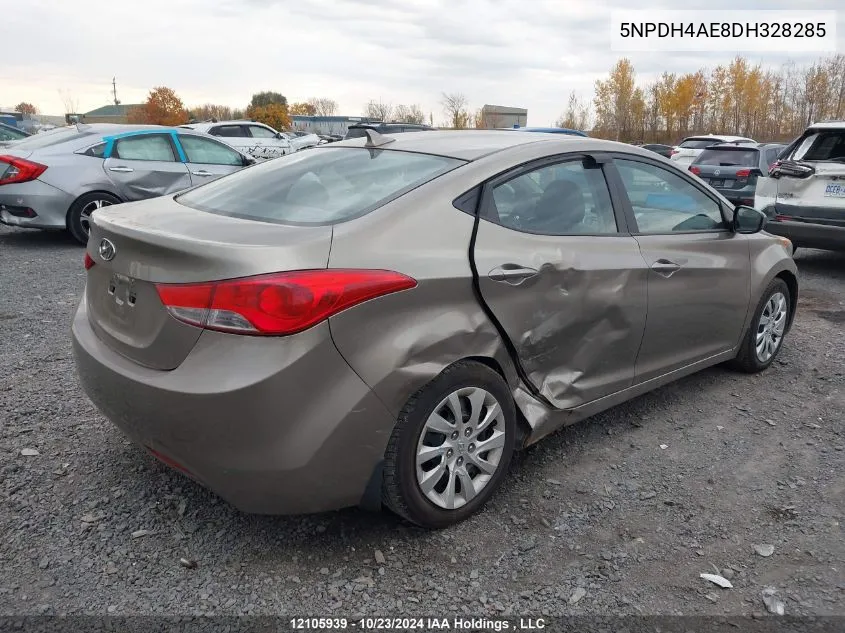 2013 Hyundai Elantra Gl VIN: 5NPDH4AE8DH328285 Lot: 12105939