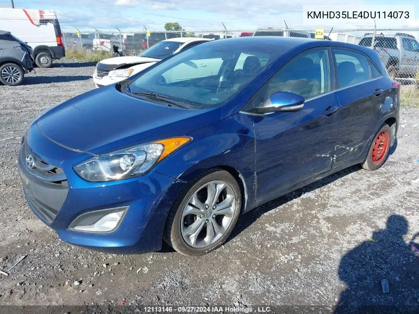 2013 Hyundai Elantra Gt Se VIN: KMHD35LE4DU114073 Lot: 12113146