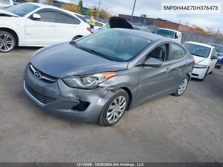 2013 Hyundai Elantra Gl VIN: 5NPDH4AE7DH376473 Lot: 12115389