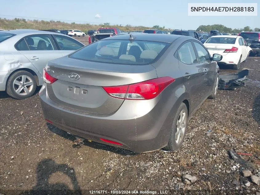 5NPDH4AE7DH288183 2013 Hyundai Elantra Gls/Limited