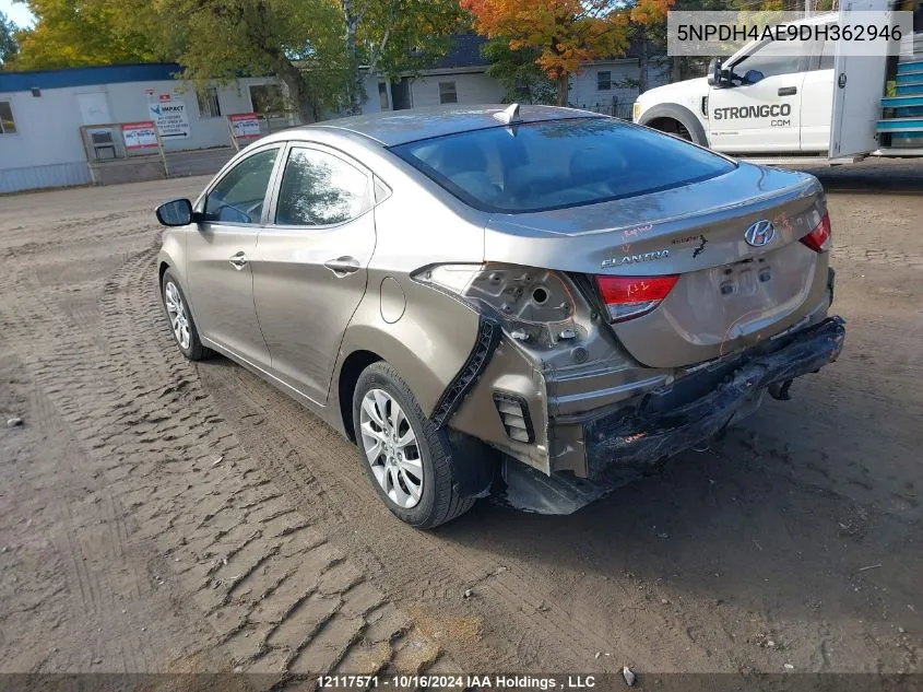 5NPDH4AE9DH362946 2013 Hyundai Elantra Gls/Limited