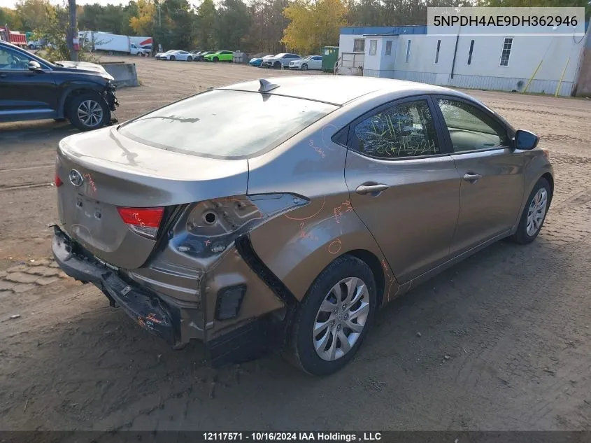 5NPDH4AE9DH362946 2013 Hyundai Elantra Gls/Limited