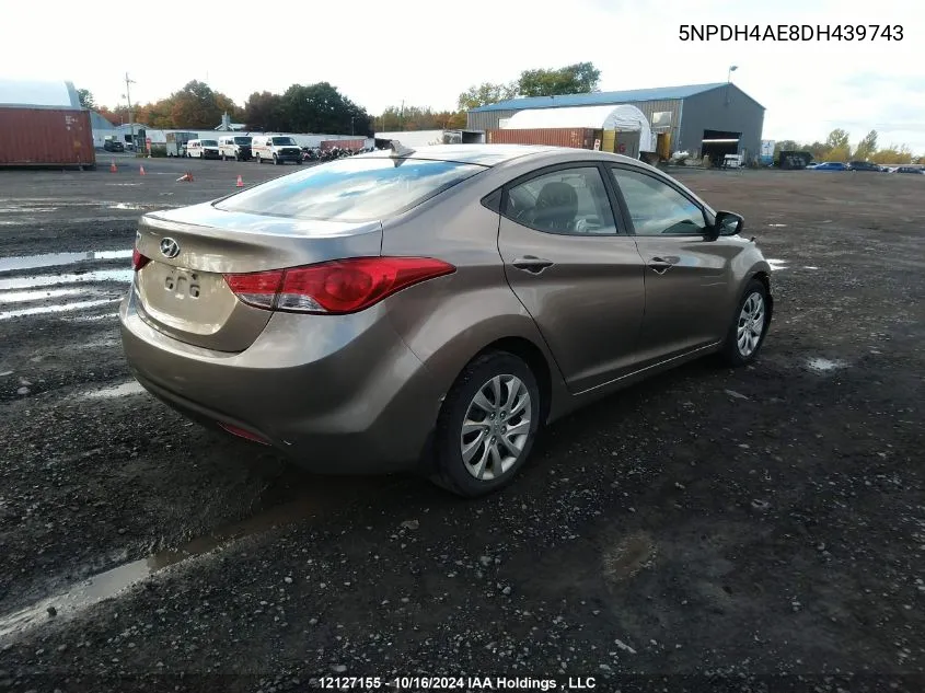 2013 Hyundai Elantra Gl VIN: 5NPDH4AE8DH439743 Lot: 12127155