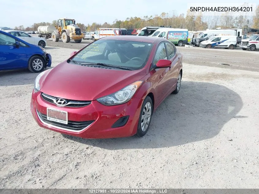 2013 Hyundai Elantra Gls/Limited VIN: 5NPDH4AE2DH364201 Lot: 12127951