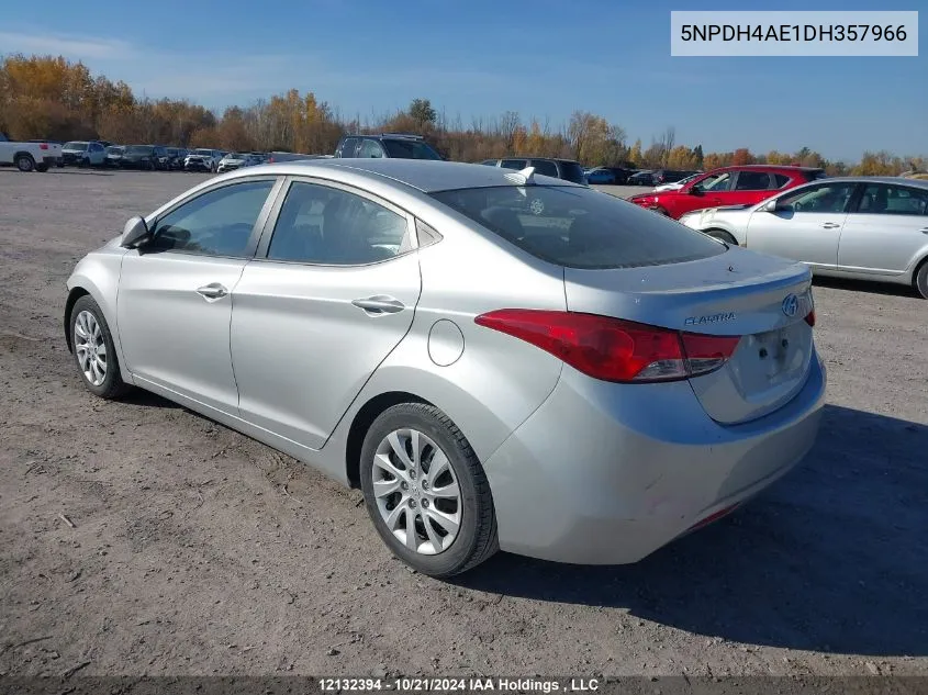 2013 Hyundai Elantra Gls/Limited VIN: 5NPDH4AE1DH357966 Lot: 12132394