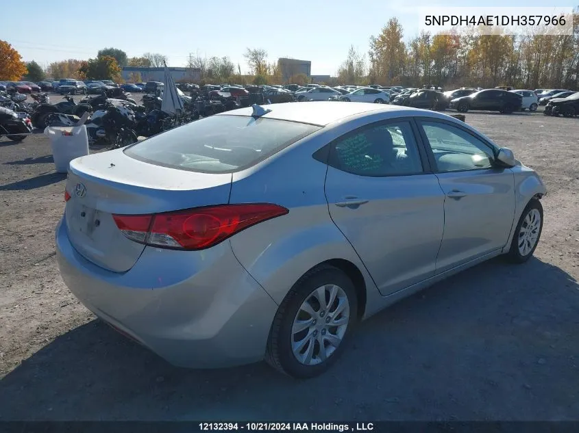 2013 Hyundai Elantra Gls/Limited VIN: 5NPDH4AE1DH357966 Lot: 12132394