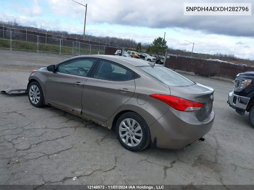 2013 Hyundai Elantra Gl VIN: 5NPDH4AEXDH282796 Lot: 12148572