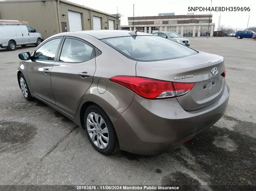 2013 Hyundai Elantra Gl VIN: 5NPDH4AE8DH359696 Lot: 20183976