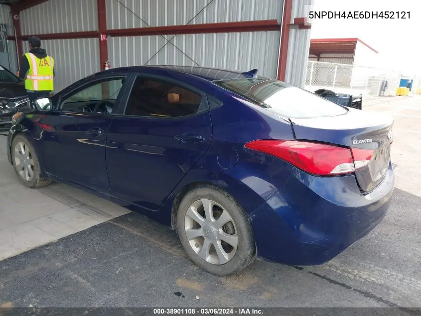 5NPDH4AE6DH452121 2013 Hyundai Elantra Limited