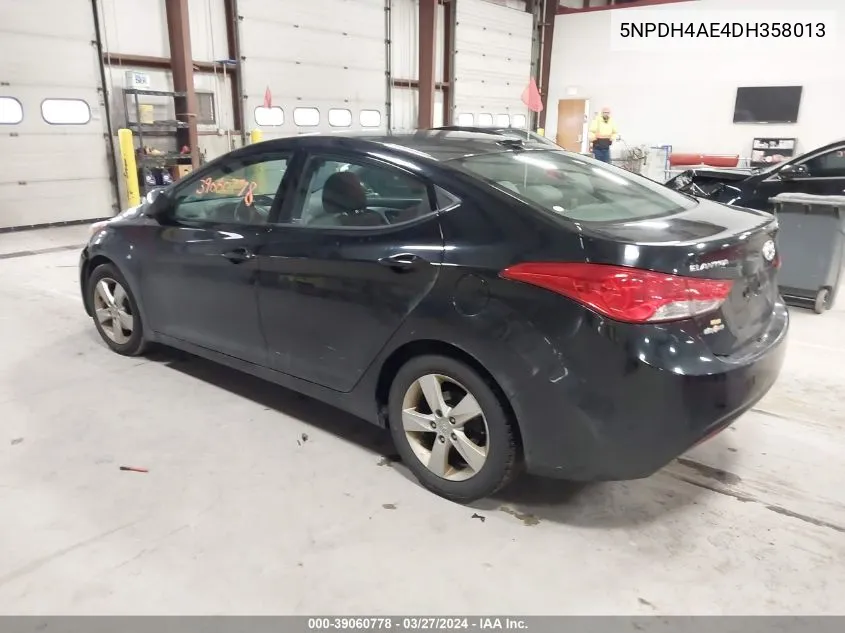 5NPDH4AE4DH358013 2013 Hyundai Elantra Gls