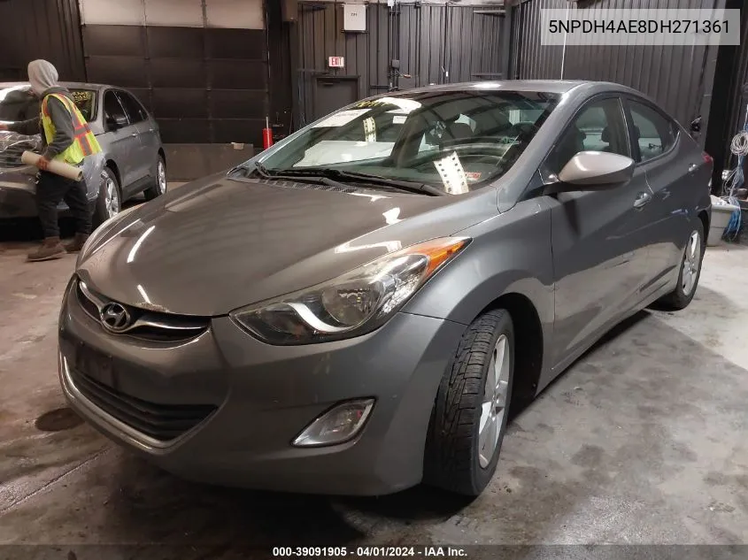 2013 Hyundai Elantra Gls VIN: 5NPDH4AE8DH271361 Lot: 39091905