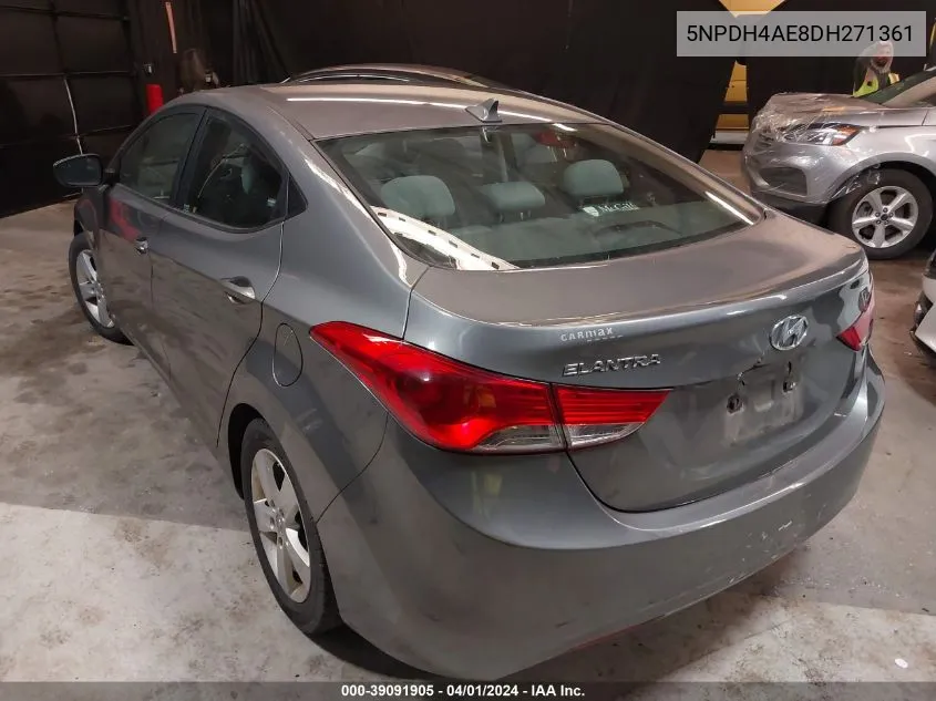 2013 Hyundai Elantra Gls VIN: 5NPDH4AE8DH271361 Lot: 39091905