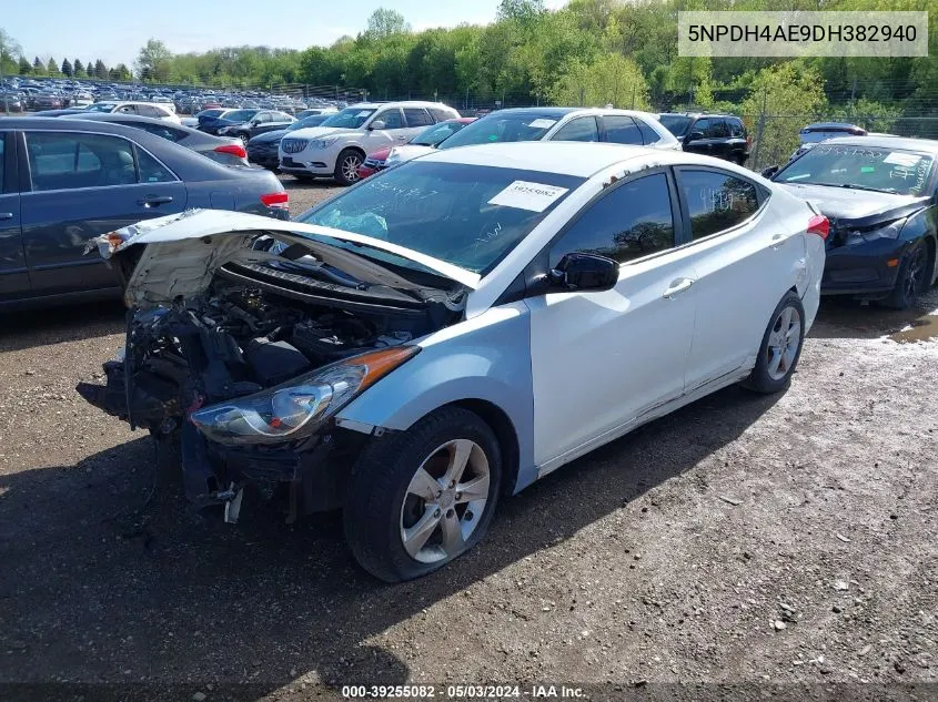 2013 Hyundai Elantra Gls VIN: 5NPDH4AE9DH382940 Lot: 39255082