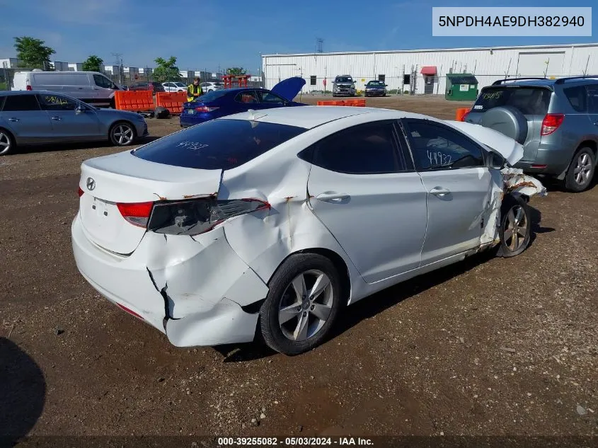 5NPDH4AE9DH382940 2013 Hyundai Elantra Gls