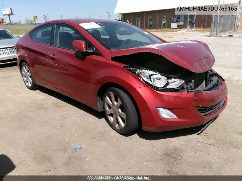 2013 Hyundai Elantra Limited (Ulsan Plant) VIN: KMHDH4AE9DU769165 Lot: 39274373