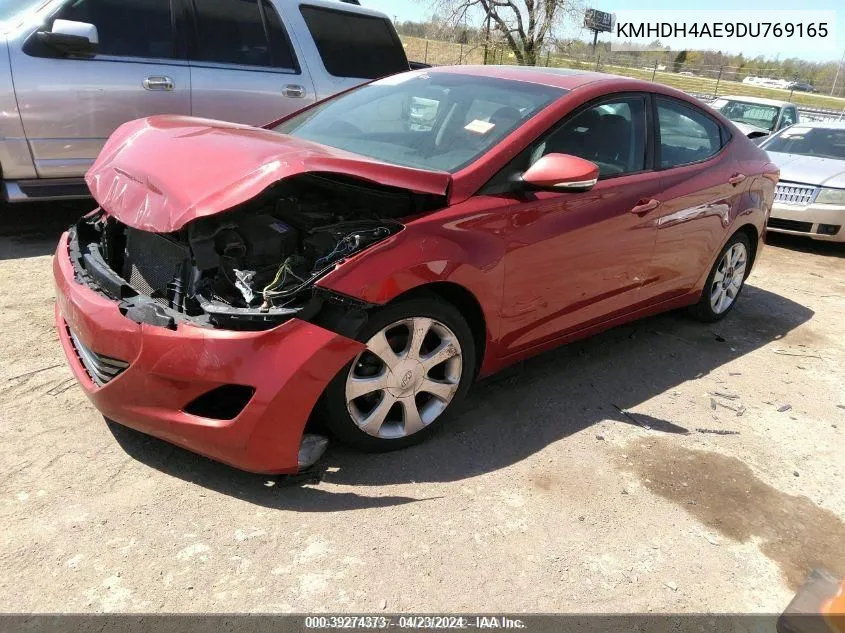 2013 Hyundai Elantra Limited (Ulsan Plant) VIN: KMHDH4AE9DU769165 Lot: 39274373